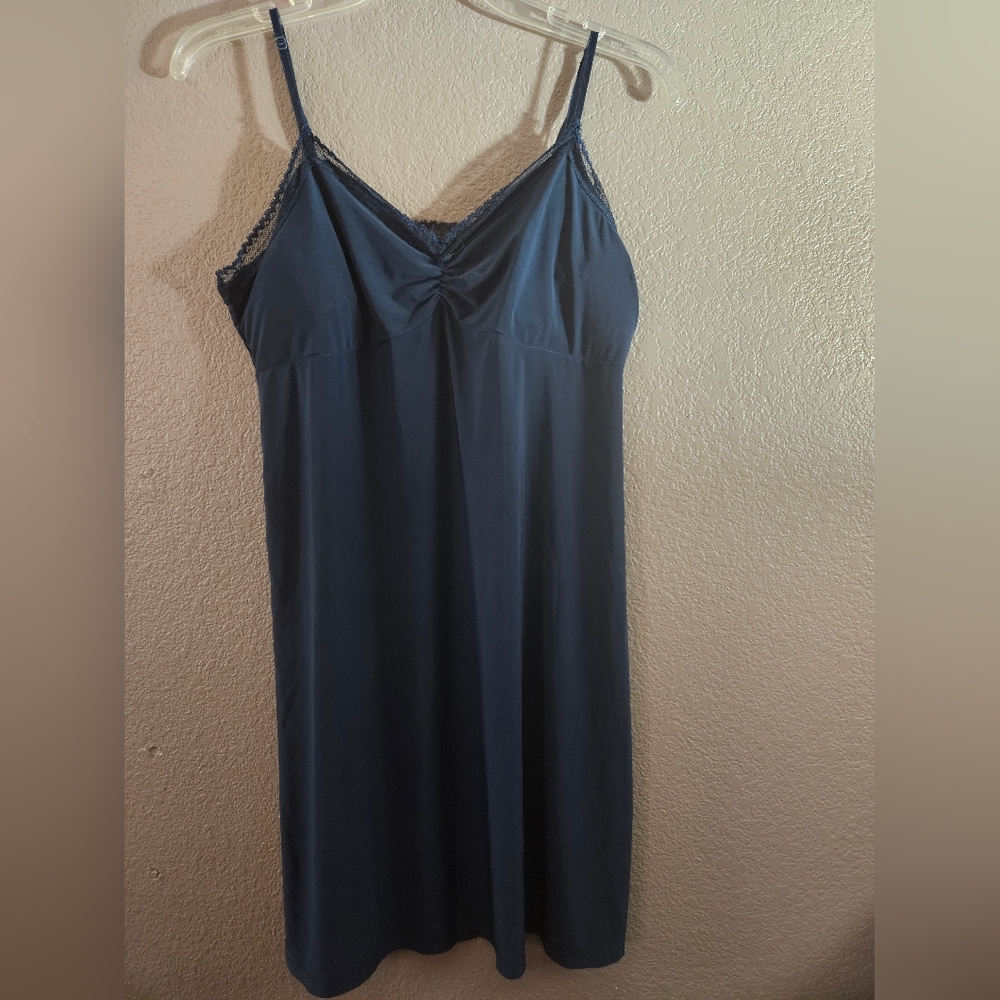 George Midnight Blue Lace Chemise